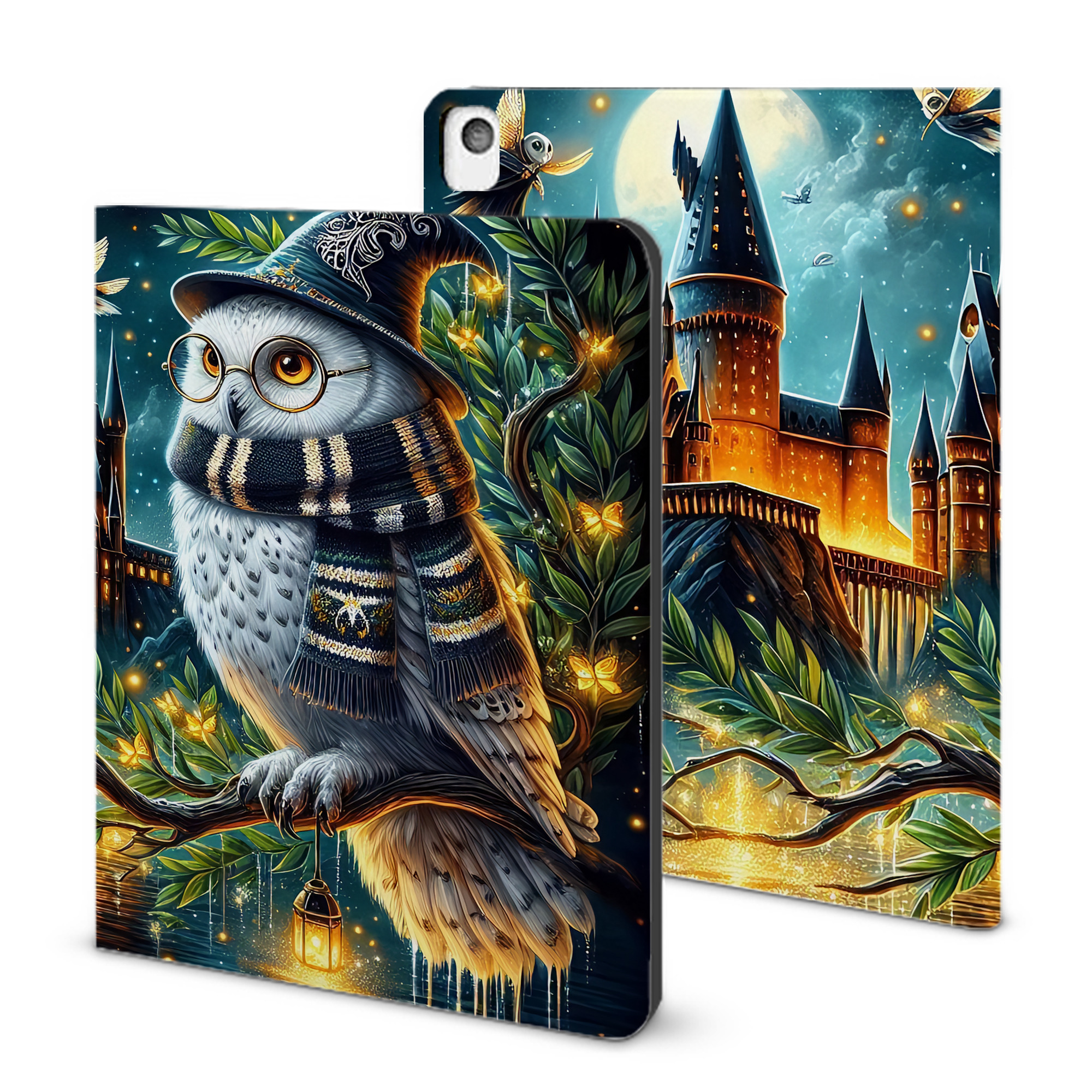 （画像用） Harry Potter ハリー・ポッターシリーズ IPadケース ペンホルダー付き ブックスタイルデザイン